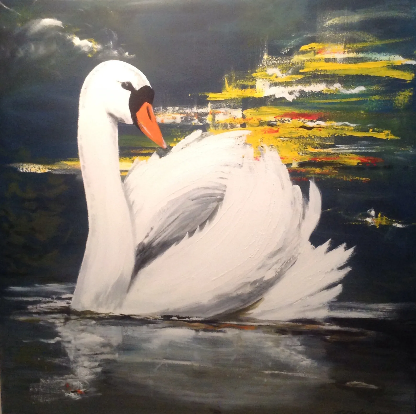 Maleri nr 7 100 cm X 100 cm